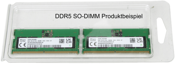 ESD Blister / Hülle für 2x SO-DIMM DDR3/4/5 RAM-Sticks - Hartplastik Verpackung