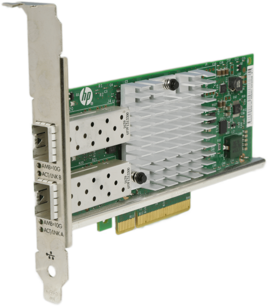HP 560SFP+ Dual Port 10Gb SFP+ Netzwerkadapter PCIe3.0 x8 FP - 669279-001