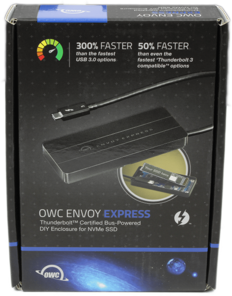 OWC Envoy Express M.2 NVMe Adapter Thunderbolt 3 Laufwerksgehäuse Schwarz OVP Neu