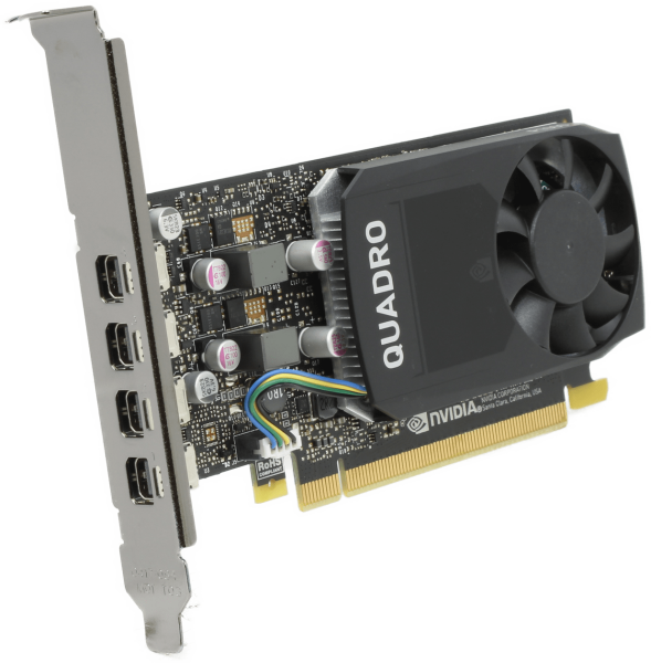 Nvidia Dell Quadro P1000 - 4GB GDDR5  - 4x Mini DisplayPort Full Profile 0R27V4