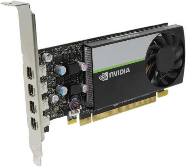 Nvidia Dell T1000 - 4GB GDDR6 PCIe3 x16 4x Mini DP Full Profile 896 CUDA 08FFPN