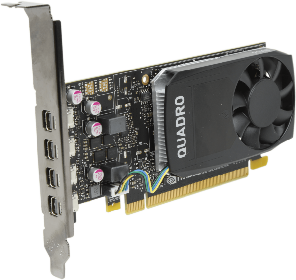 Nvidia PNY Quadro P1000 4GB GDDR5 4x Mini DisplayPort Full Profile - VCQP1000ATX