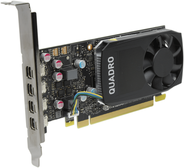 Nvidia HP Quadro P620 - 2GB GDDR5 4x Mini DisplayPort Full Profile - L11436-001