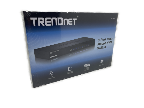 OVP Trendnet TK-803R 8-Port Rack Mount KVM Switch - VGA / USB / PS/2 - NEU