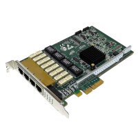 Riverbed Quad Port Gigabit Ethernet PCIe x4 Bypass Card 410-00044-01