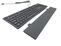 DELL Tastatur Grau +Handauflage - QWERTZ - USB PC...
