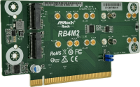 ASRock Rack RB4M2 - Quadro M.2 Adapter Board | 4 x M.2 M-Key SSD to PCIe3.0  x16