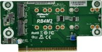 ASRock Rack RB4M2 - Quadro M.2 Adapter Board | 4 x M.2 M-Key SSD to PCIe3.0  x16