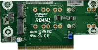 ASRock Rack RB4M2 - Quadro M.2 Adapter Board | 4 x M.2...