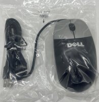 Dell USB Büro Maus Optisch mit 3 Tasten | Kabelgebunden | Neu & OVP | 0DJ301