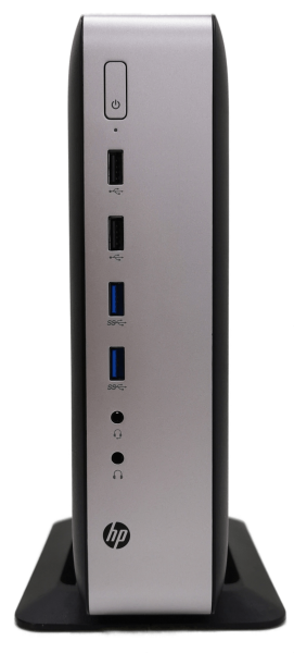 HP t730 Mini-PC Thin Client RX-427BB Quad R7 8GB RAM 32GB M.2 SSD Fuß & Netzteil