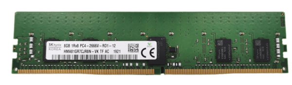 HP SKhynix 8GB PC4-2666V DDR4 2666MHz RDIMM ECC Server HMA81GR7CJR8N 809080-591