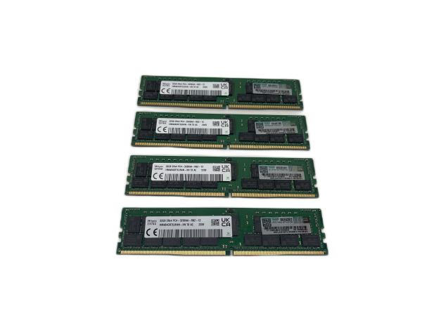 128GB KIT (4x32GB) DDR4 ECC REG PC4 RAM PC4-3200AA-R komp. HP  P06189-001 P03052-091 Arbeitspeicher