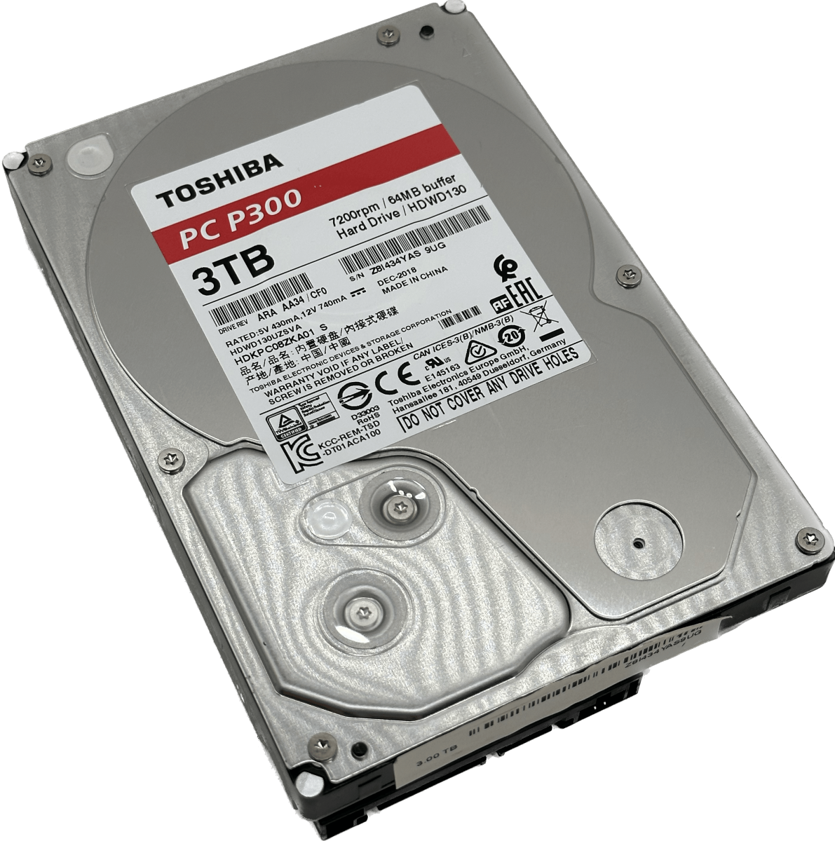 Toshiba P300 ハードディスク（3TB）