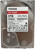 Toshiba P300 SATA III PC Festplatte HDD | 3TB 7200RPM 6 Gb/s 3,5" 64MB | HDWD130 RED