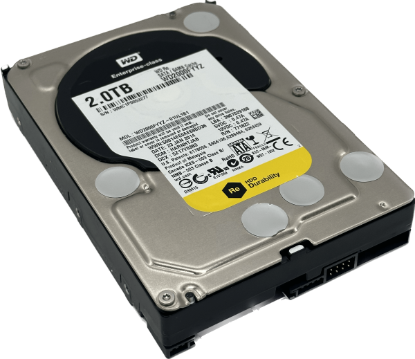 Western Digital RE SATA III PC Festplatte HDD 2TB 7200RPM 6 Gb/s 64MB WD2000FYYZ