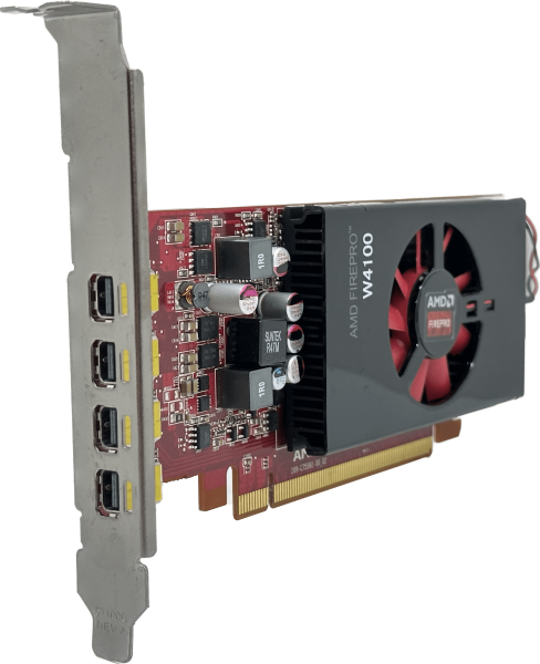 Dell AMD Firepro W4100 | 2GB GDDR5 PCIe Grafikkarte | Full Profile | 025D14