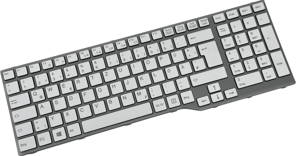 Fujitsu LifeBook E557 E556 Laptop Tastatur | QWERTZ | Weiß | CP690636