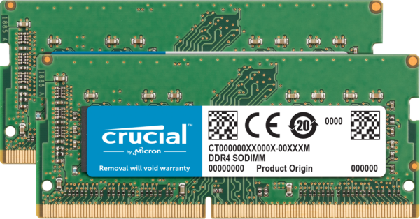 Crucial 32GB Kit DDR4-3200 SODIMM Laptop Arbeitsspeicher PC4-25600 Dual Rank