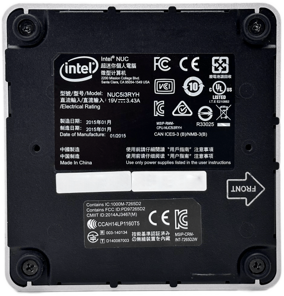 Intel NUC5i3RYK 5010U/8GB/SSD256GB/小型/25 Intel NUC5i3RYK 5010U/8GB/SSD256GB/小型/25 Intel NUC5i3RYK