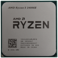 AMD Ryzen 5 2400GE AM4 3.2GHZ 4 Kerne 8 Threads 4 MB Cache TDP 35W YD240BC6M4MFB