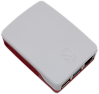 Raspberry Pi 4 Model B Pink+Weiß No SD 4GB RAM Gehäuse + Kühlkörper HDMI No PSU