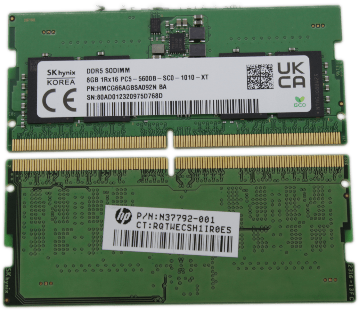 メモリー SK hynix DDR5 32GB SO-DIMM SK Hyn(Hynix) Original 16GB (2x8GB) DDR5 5600MHz (or 4800MHz