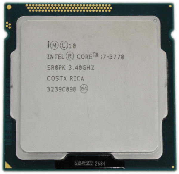 Intel Core i7-3770 3.4GHz 4 Core 8 Threads FCLGA1155 TDP 77W 8MB Cache SR0PK