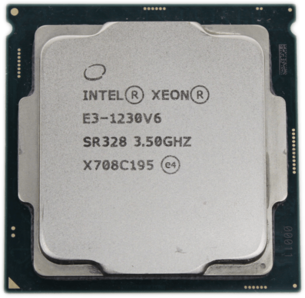 Intel Xeon E3-1230V6 3.5GHz 4 Core 8 Threads FCLGA1151 TDP 72W 8MB Cache SR328