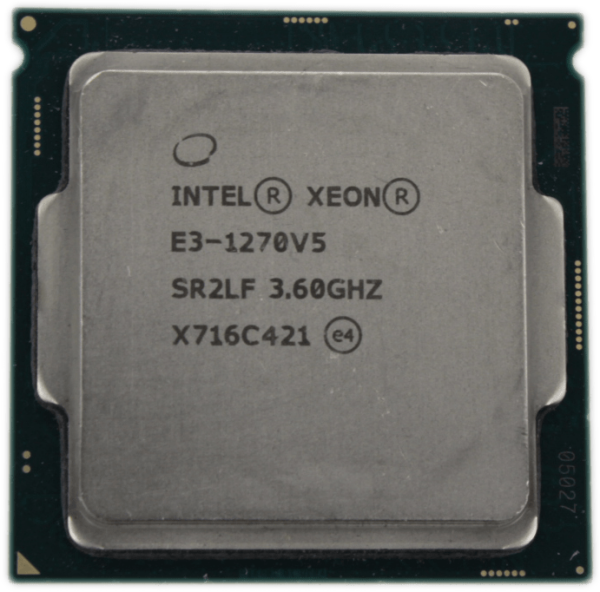 Intel Xeon E3-1270 V5 3.6GHz 4 Core 8 Thread FCLGA1151 TDP 80W 8MB Cache SR2LF