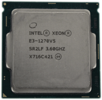 Intel Xeon E3-1270 V5 3.6GHz 4 Core 8 Thread FCLGA1151 TDP 80W 8MB Cache SR2LF