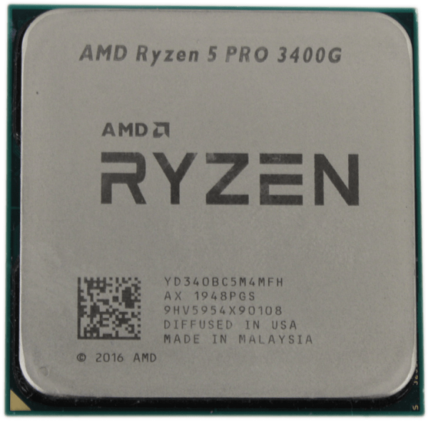 AMD Ryzen 5 Pro 3400G 3.7GHz 4.2GHz Boost 4 Core 8 Threads AM4 TDP 65W 4MB Cache