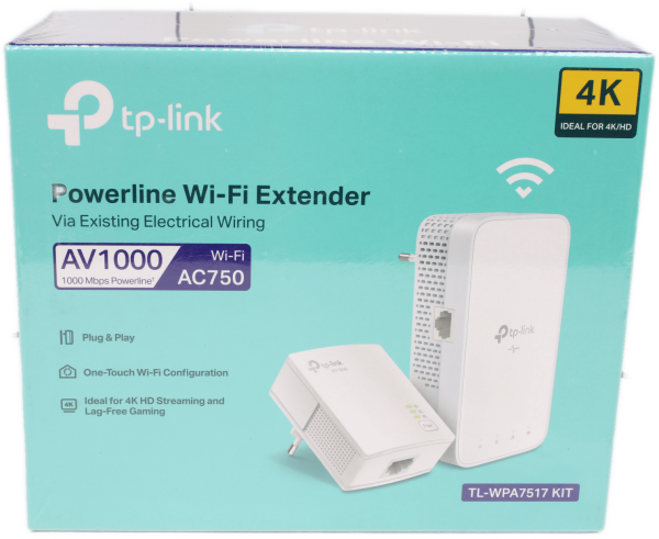 TP-Link TL-WPA7517 Ver. 1.0 AV1000 Gigabit Powerline Wi-Fi Kit | Wi-Fi Extender