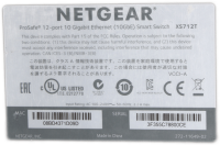 Netgear | ProSAFE 12-Port 10-Gigabit Ethernet Switch 2x 10Gb SFP+ XS712T-100NES