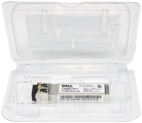 Dell | FTLX8574D3BNL-FC 850nm 10GB SFP+ SR Transceiver Module | Dell P/N 0N8TDR