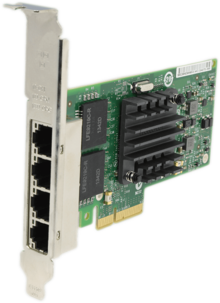 Intel I340-T4 Netzwerkkarte 4Port PCIe2.0 x4 Gigabit Ethernet Adapter E1G44HTBLK
