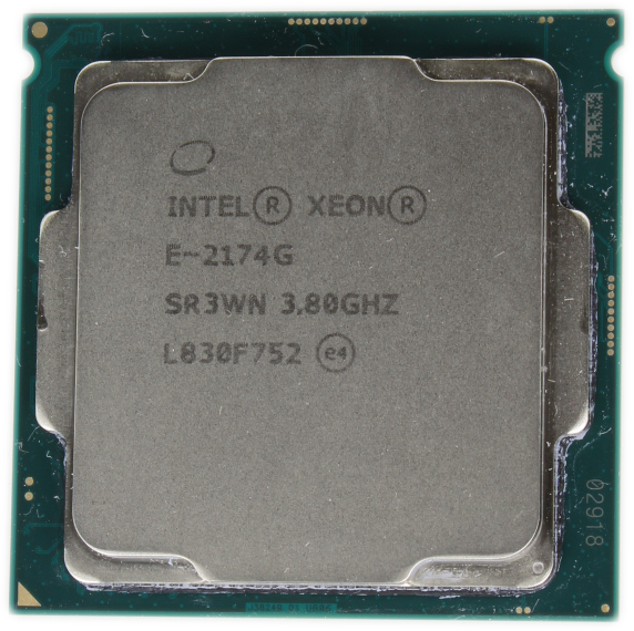 Intel Xeon E-2174G 3.8GHz 4 Core 8 Thread FCLGA1151 TDP 71W 8MB Cache SR3WN