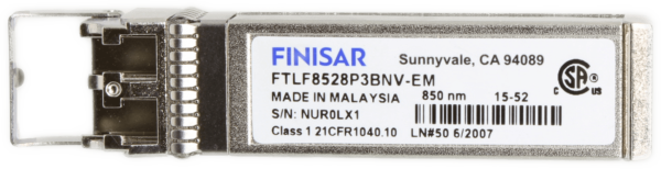 Finisar | FTLF8528P3BNV-EM 8G SFP+ FC SW 850nm Optical Transciever Module