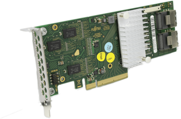 Fujitsu 6Gbps SAS RAID Controller PCIe x8 Low Profile D2616-A22 GS1