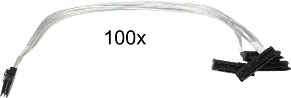 100x Foxconn CBL-00070-01-A-R SFF-8087-4x SFF8482 29-pin SAS Kabel FP36K80-14-OF