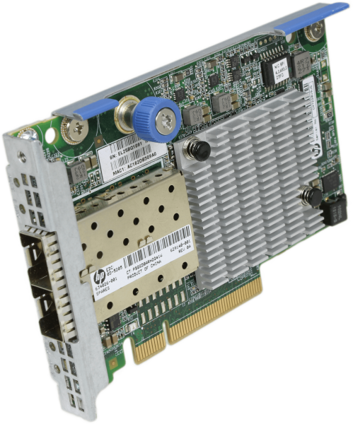 HP - 2 Port Ethernet 10Gb Netzwerkadapter 554FLR-SFP+ PCIe3.0 x8 634026-001