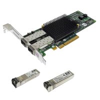 EMULEX LightPulse LPE12002-E 8Gb/s PCIe x8 FC Server Adapter + 2x 8Gb SFP / FP